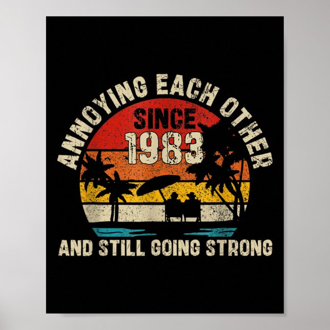 Poster Arranjando-Se Desde 1983, 42.º Aniversário (Frente)