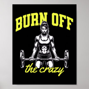 Poster Arranjo de Peso Musculação de Construção de Bodybu