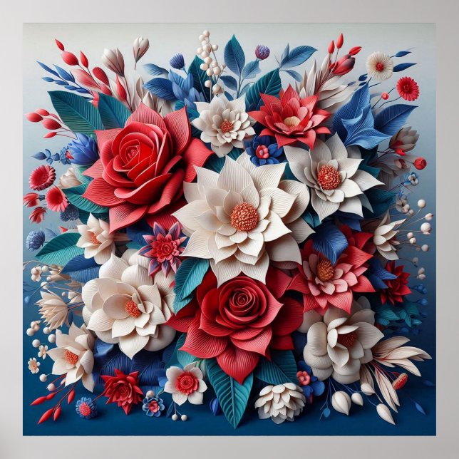 Poster Arranjo floral (Frente)