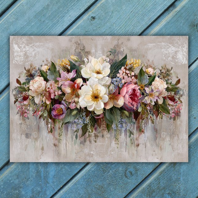 Poster Arranjo Floral de Flores Silvestres Boho (Boho Wildflower Floral Arrangement Poster)