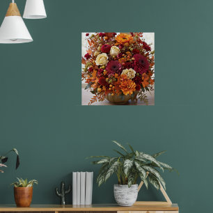 Poster Arranjo Floral de Outono