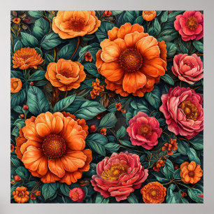 Poster Arranjo Floral Vibrante