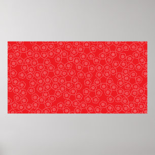 Poster Arranjou um tradicional kimono casual japonês