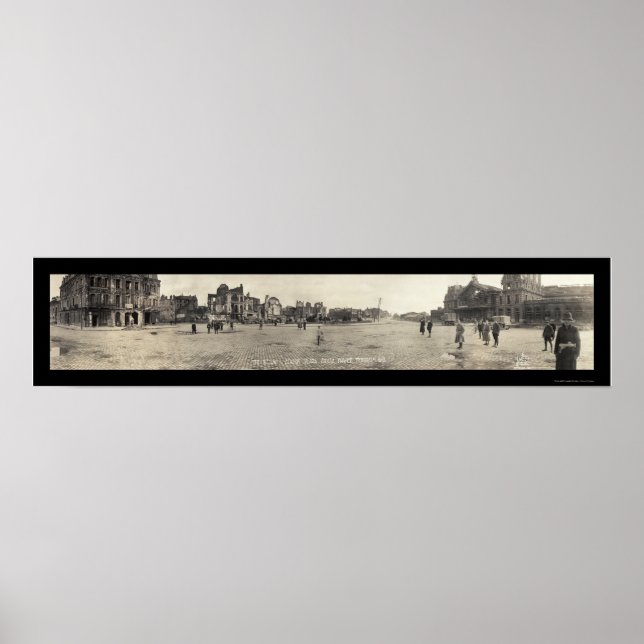 Pôster Arras, França Ferroviária Foto 1919 (Frente)