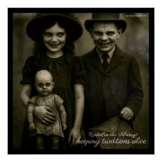 Pôster Arrastados nos velhos modos de manter vivas as tra