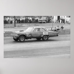 Poster Arrasto do vintage - McJury Dodge AF/X