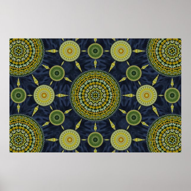 Poster Array Daffodil Mandala (Frente)