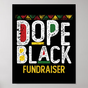 Poster Arrecadador Negro de Drogas Mês da História Negra