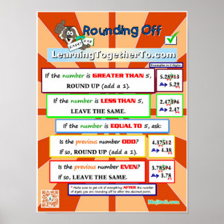 Poster Arredondamento Desligado