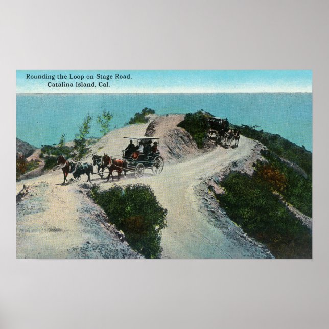 Poster Arredondando o Loop na Estrada do Palco (Frente)