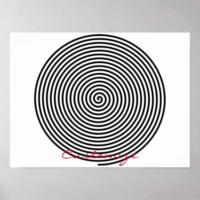 Poster Arredondar Hypnosis Espiral Thunder_Cove (Frente)