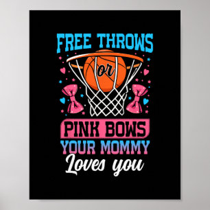 Poster Arremessos Livres Ou Laços Rosa Sua Mamãe Te Ama G