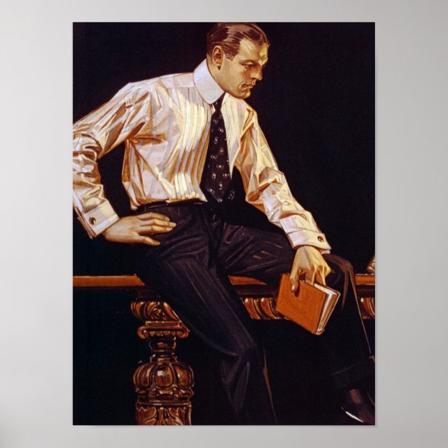 Poster Arrow shirt Collars, 1914, por J. C. Leyendecker (Frente)