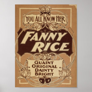 Pôster Arroz de Fanny, 'Bright delicado original catita