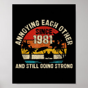 Poster Arruinando-Se Desde 1981, Annive De Casamento De 4
