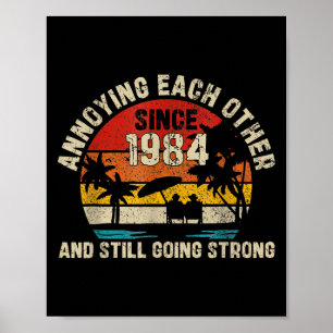 Poster Arruinando-Se Desde 1984 41 Anos Casados