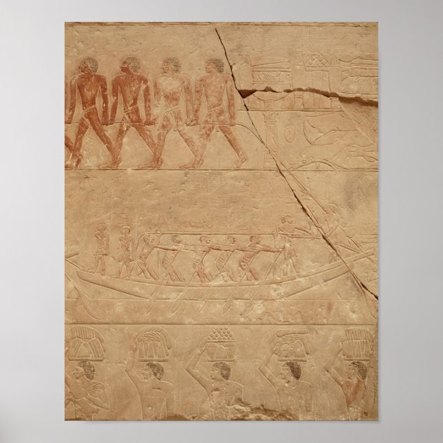 Pôster Arrumando um barco, de Mastaba de Mereruka (Frente)