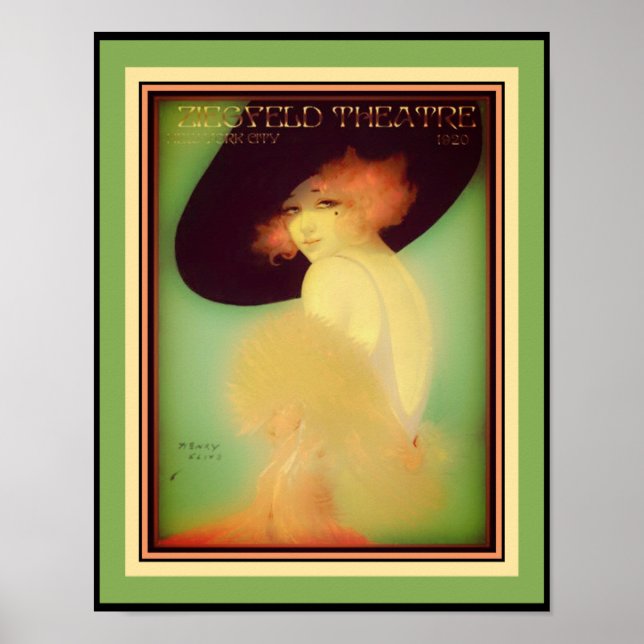 Poster Artº 1920 Teatro Ziegfeld (Frente)