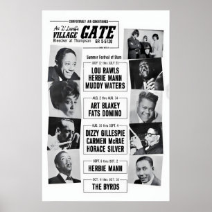 Poster Art Blakey - Dizzy Gillespie - Herbie Mann jazz