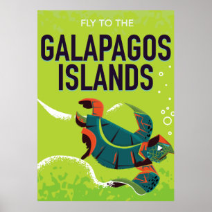Poster art. das viagens vintage das Ilhas