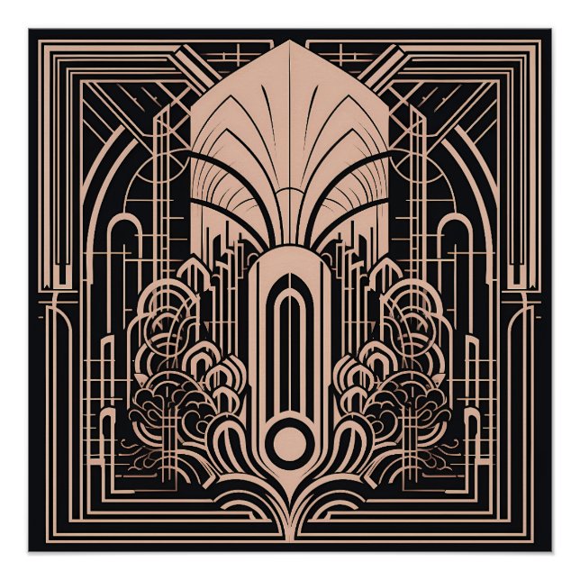 Pôster Art Deco (Frente)