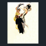 Pôster Art Deco 1920 Jazz Age<br><div class="desc">Retirada da Revista Jugend, c1925 - artista Paul Rieth. Vintage retro art deco cena do 1920 Roaring Twenties Jazz Age. Flapper Girl com seus amigos cavalheiros vivendo em boates e palestras. Mulheres na vintage noturno da moda, como cavalheiros em black tie tuxedo, se juntam! Exposição perfeita para o amante da...</div>