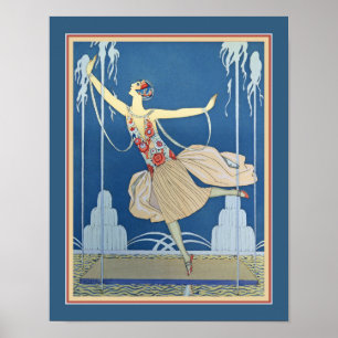 Poster Art deco 1924 de George Barbier
