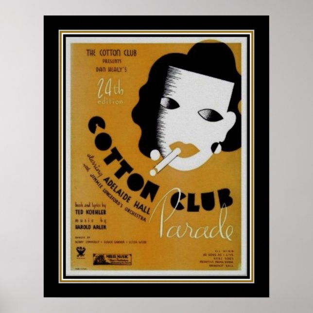 Poster Art Deco 1934, Parada do Clube de Algodão (Frente)