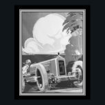 Poster Art Deco, Alex Kow, Grande Prêmio de 1929<br><div class="desc">Art Deco,  Alex Kow,  poster produzido para o Grande Prêmio de 1929.</div>