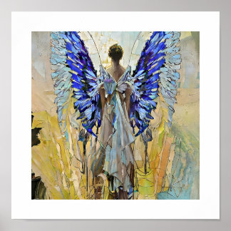 Poster art deco angel