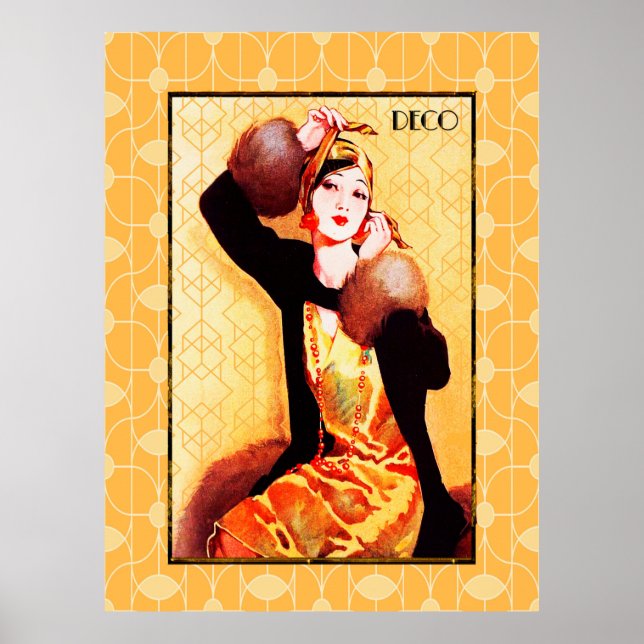 Poster Art Deco Asian Beauty (Frente)