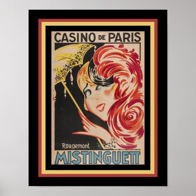 Poster Art Deco Casino de Paris Cabaret (Frente)
