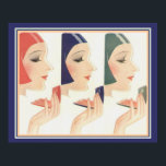 Poster Art Deco Compact Ad 16 x 20, de 1930<br><div class="desc">Anúncio compacto deco,  bonito,  antigo - 16 x 20</div>