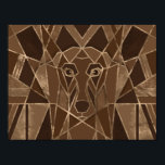 Poster Art Deco Dachshund cão<br><div class="desc">Art Deco Dachshund cão</div>