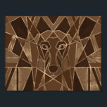 Poster Art Deco Dachshund cão<br><div class="desc">Art Deco Dachshund cão</div>
