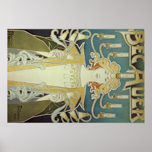 Pôster Art deco de Alphonse Mucha