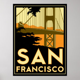 Pôster Art deco de San Francisco