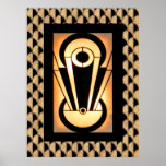 Poster Art Deco Design Abstrato<br><div class="desc">Se você optar por fazer o download, a sua loja Walgreen local fará posters de conselho do seu download em tamanhos diferentes e em várias texturas a um preço muito bom. Às vezes com desconto. Uma dica do meu amigo dos EUA. Para o Reino Unido, veja "Digital Printing" (Impressão digital)...</div>