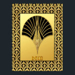 Poster Art Deco Design de ventilador preto e Dourado<br><div class="desc">Se você optar por fazer o download, a sua loja Walgreen local fará posters de conselho do seu download em tamanhos diferentes e em várias texturas a um preço muito bom. Às vezes com desconto. Uma dica do meu amigo dos EUA. Para o Reino Unido, veja "Digital Printing" (Impressão digital)...</div>