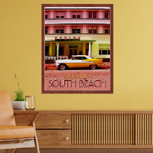 Poster Art Deco District, Miami, Flórida