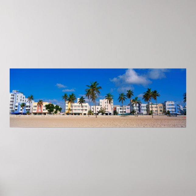 Poster Art Deco Distrito De South Beach Miami (Frente)