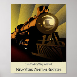 Poster Art Deco - Estação Central de Nova Iorque