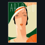 Pôster Art Deco Fashion 02<br><div class="desc">Ao longo das décadas de 1920 e 30,  quando a arte deco estava no seu auge,  sua influência estava em todo lugar,  da arquitetura à moda,  do design de bens domésticos à publicidade. Como sempre moderno,  é elegância racionalizada ainda está conosco hoje.</div>