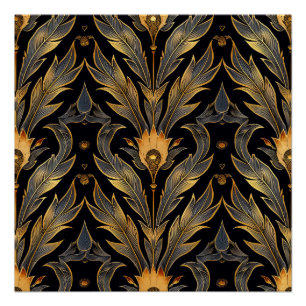 Pôster Art Deco Feather Standard