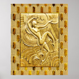 Poster Art Deco Follies Bergere - Maurice Pico Poster.