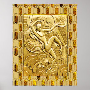 Poster Art Deco Follies Bergere - Maurice Pico Poster.