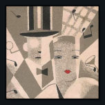 Poster Art Deco Glamor Casal Vintage Japonês<br><div class="desc">Art Deco Glamor Casal Vintage Japonês Matchbox Poster.</div>