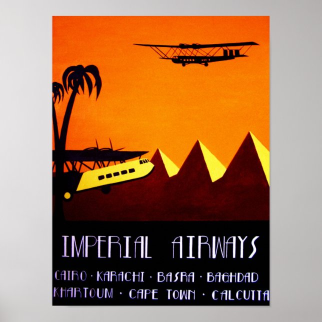 Poster - Art Deco Imperial Airways (Frente)