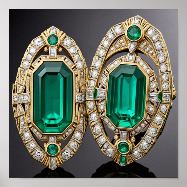 Poster Art Deco Jewelry (Frente)