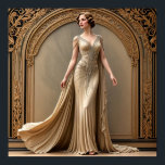 Poster Art Deco Lady<br><div class="desc">Art Deco Lady Poster</div>